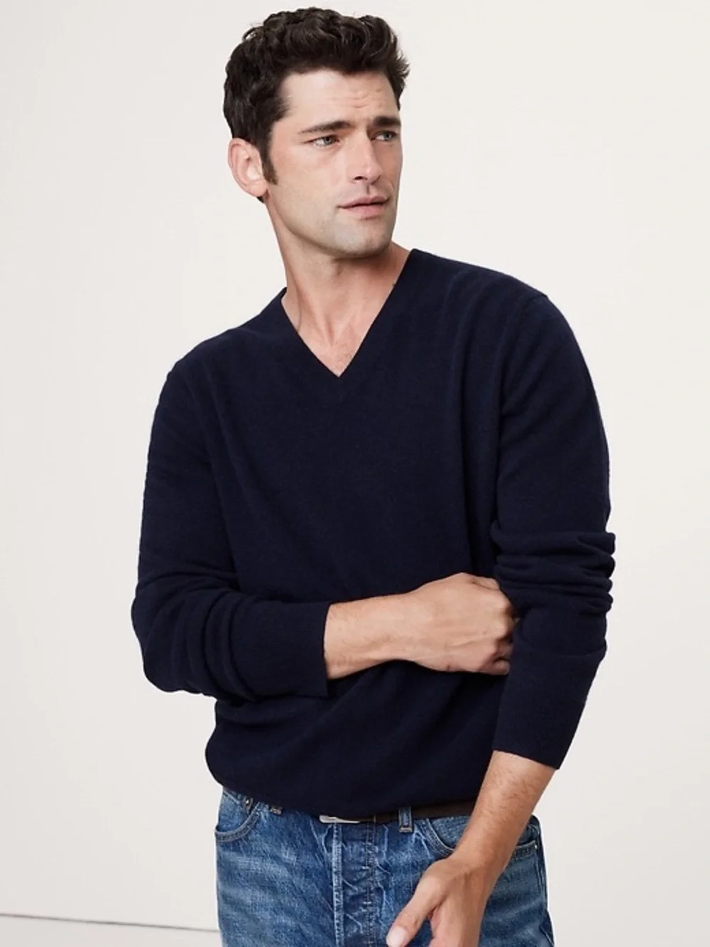 Banana Republic Silk Cashmere V-Neck Sweater